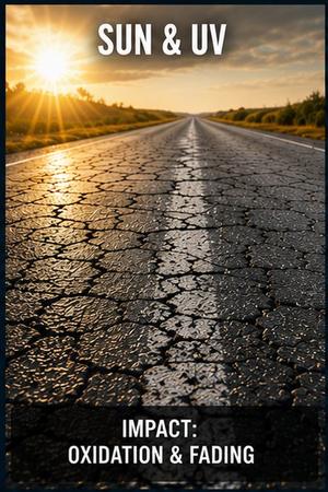 Sun and UV: oxidation and fading